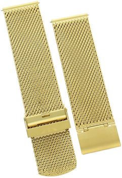 Bransoleta stalowa Bisset BM-102 Gold Mat – Mesh PVD Easy Click (18–24 mm) bransoleta.jpg